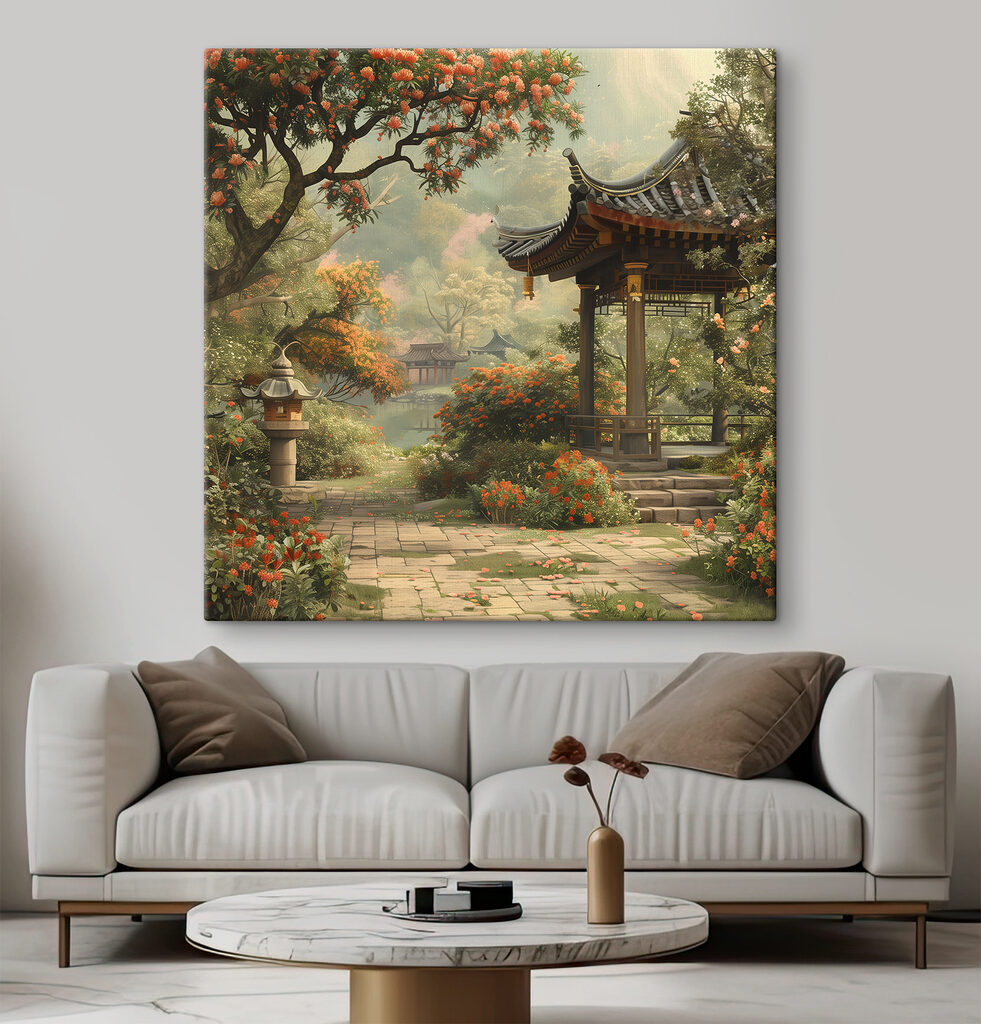 Gazebo in a garden