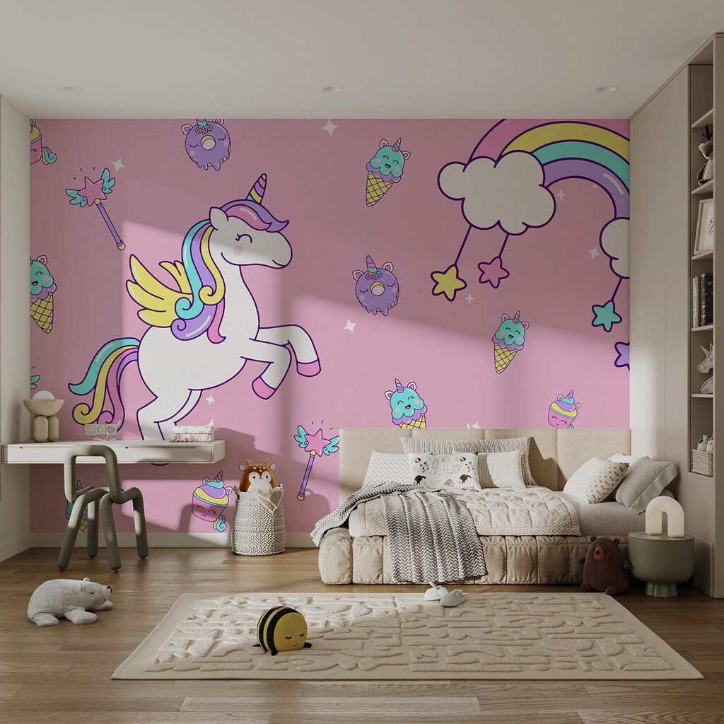 Unicorn and ice cream and ice cream