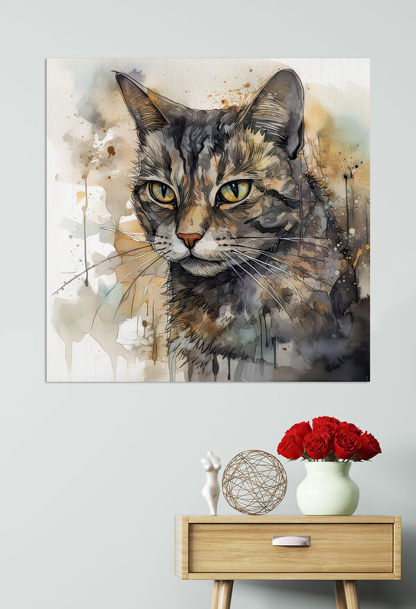 Katze mit gelben Augen Katze mit gelben Augen
