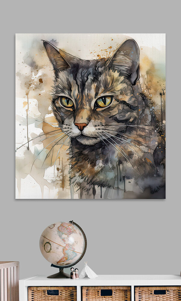 Katze mit gelben Augen Katze mit gelben Augen