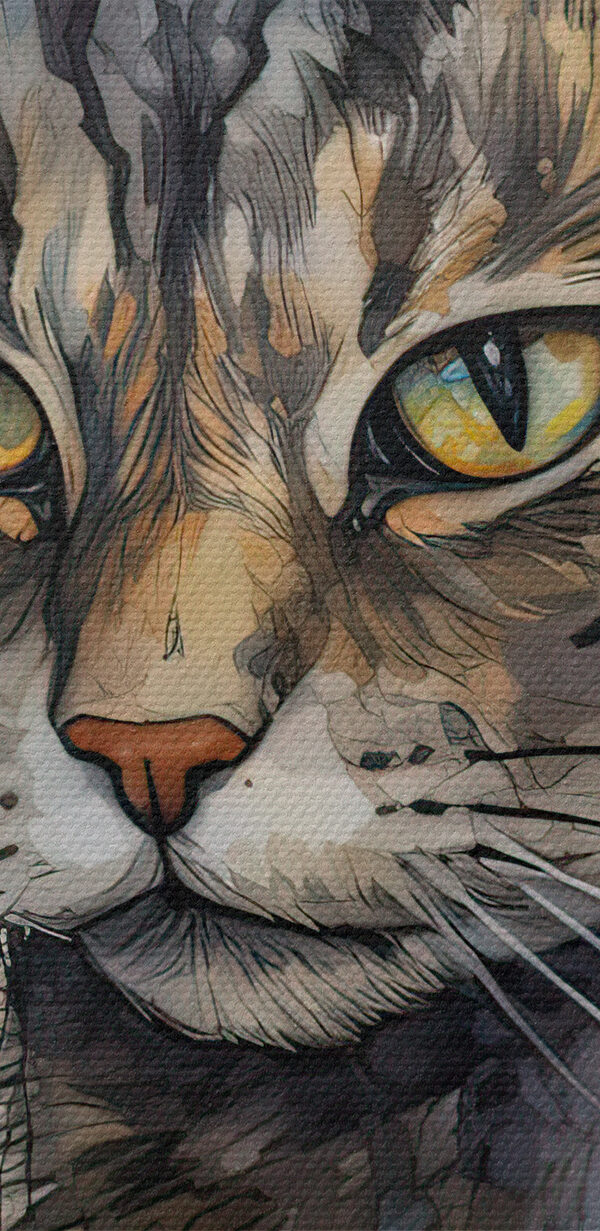 Katze mit gelben Augen Katze mit gelben Augen