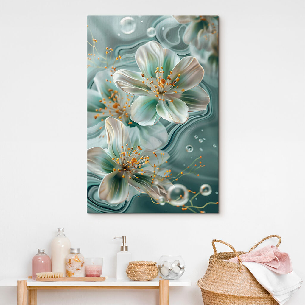 Delicate blooms in tranquil waters Delicate blooms in tranquil waters