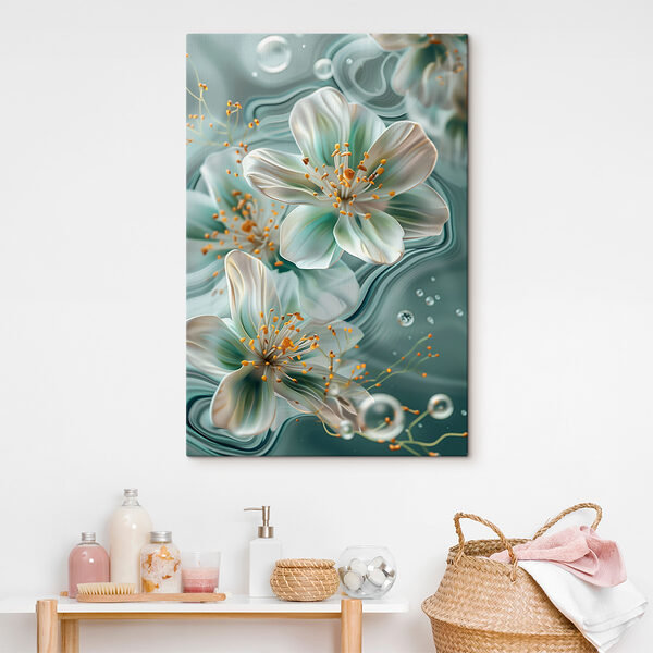 Delicate blooms in tranquil waters Delicate blooms in tranquil waters