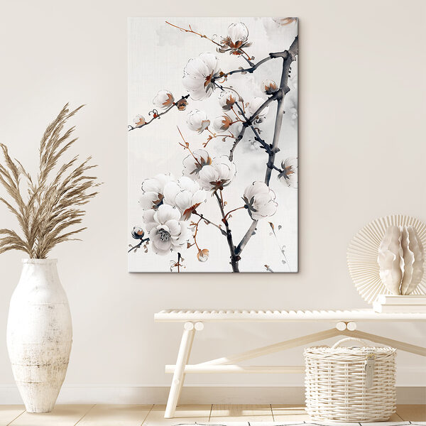 Nahaufnahme von Blumen auf einem Zweig Nahaufnahme von Blumen auf einem Zweig