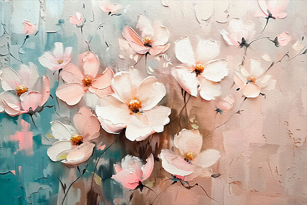 Delicate blooms in soft pastels Delicate blooms in soft pastels