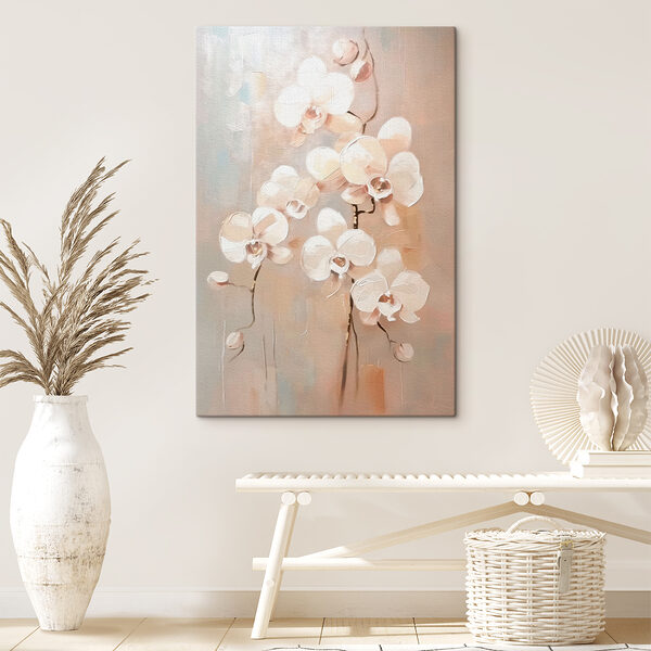 Malerei von weißen Blumen Malerei von weißen Blumen