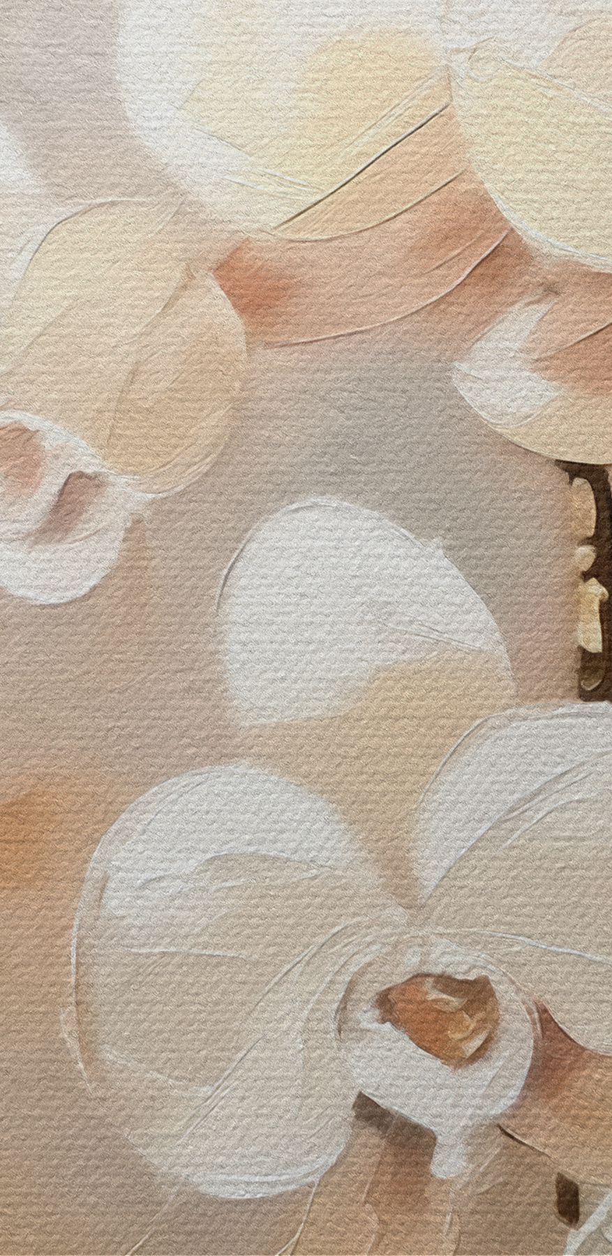 Malerei von weißen Blumen