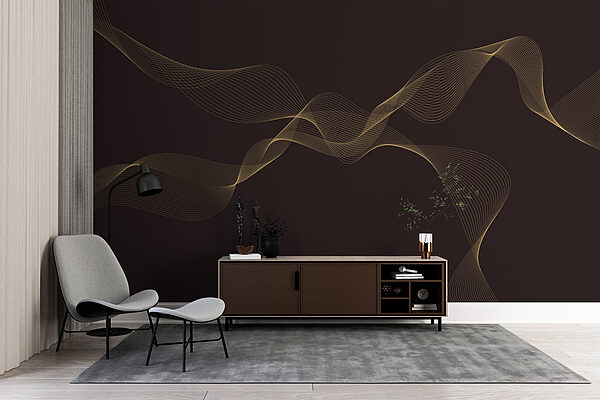 Elegante wirbelnde Linien auf dunklem Hintergrund. Elegante wirbelnde Linien auf dunklem Hintergrund.
