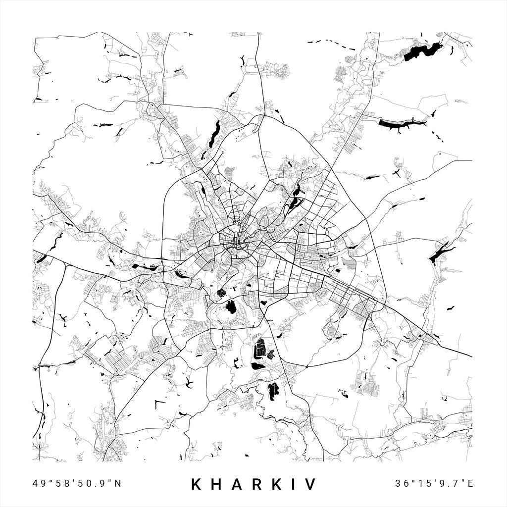 Map of a city Map of a city