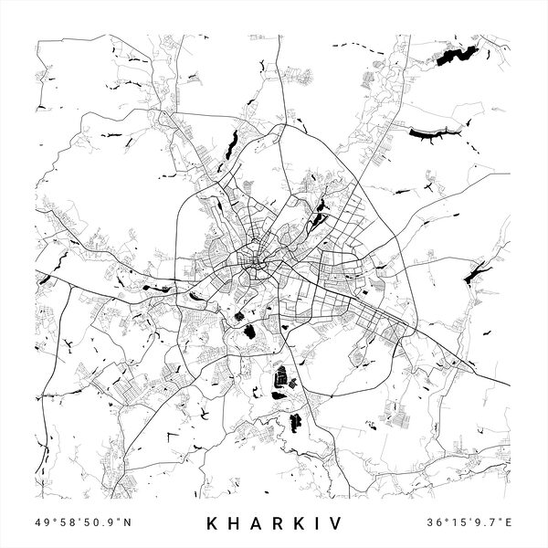 Karte einer Stadt Karte einer Stadt