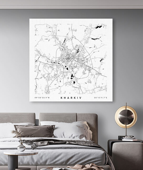 Karte einer Stadt Karte einer Stadt