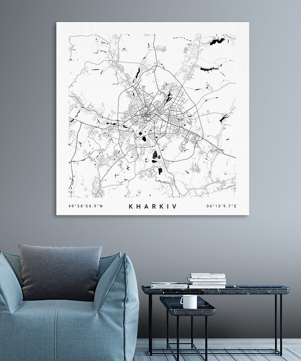 Karte einer Stadt Karte einer Stadt