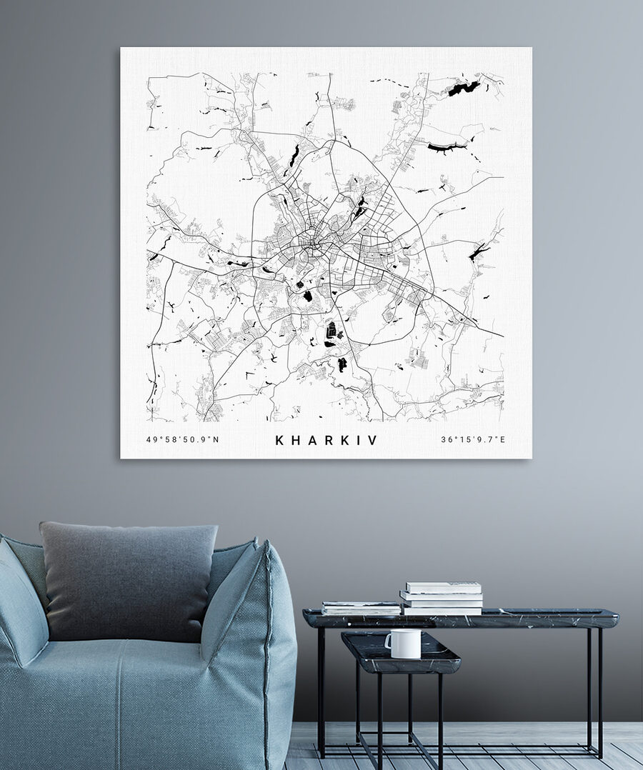 Karte einer Stadt Karte einer Stadt
