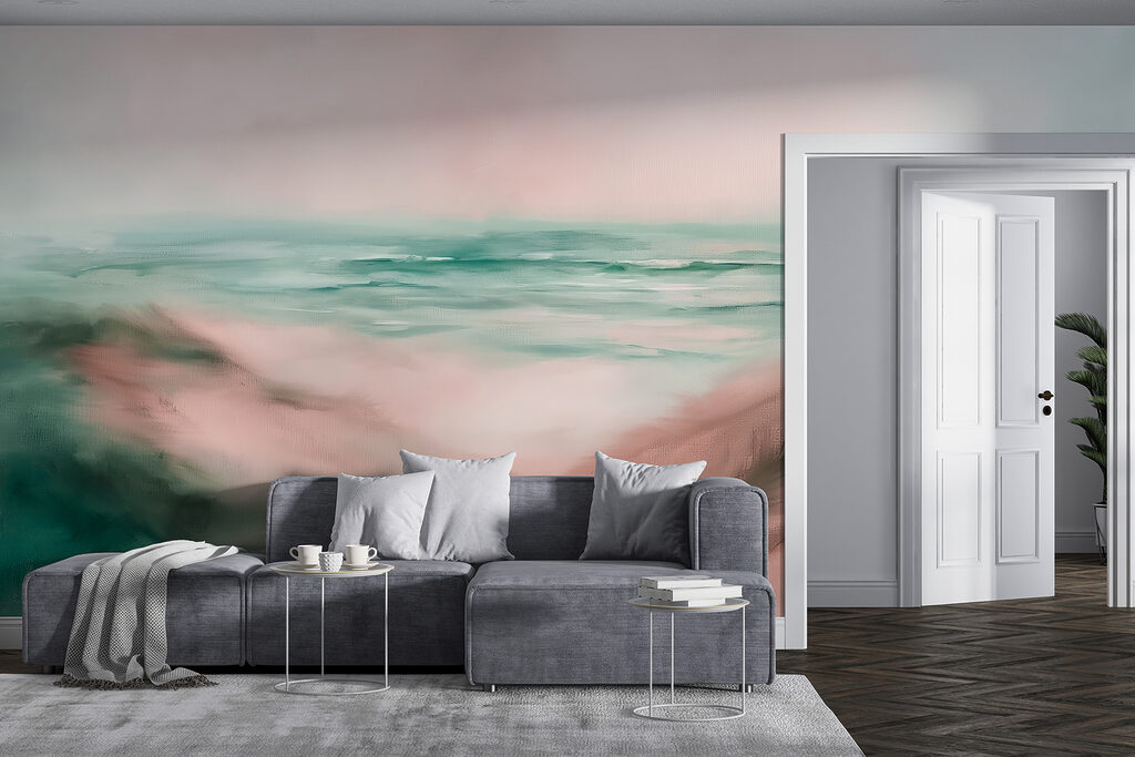 Painting of a beach