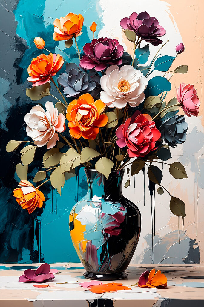 Vase with flowers in it Vase with flowers in it