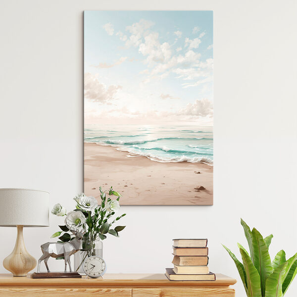 Strand mit Wellen und Sand Strand mit Wellen und Sand