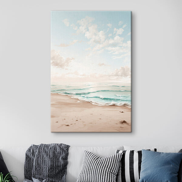 Strand mit Wellen und Sand Strand mit Wellen und Sand