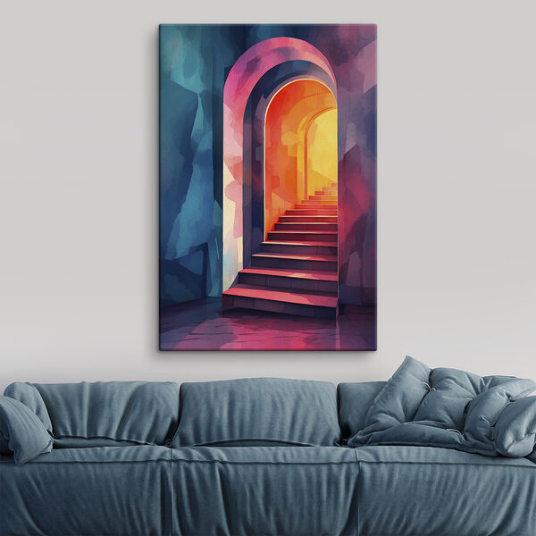 Bunter Flur mit Treppe Bunter Flur mit Treppe