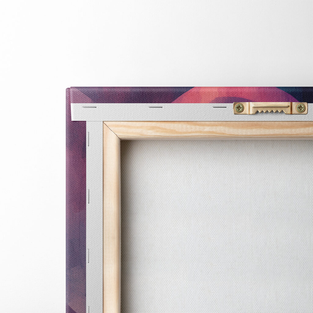 Colorful hallway with stairs