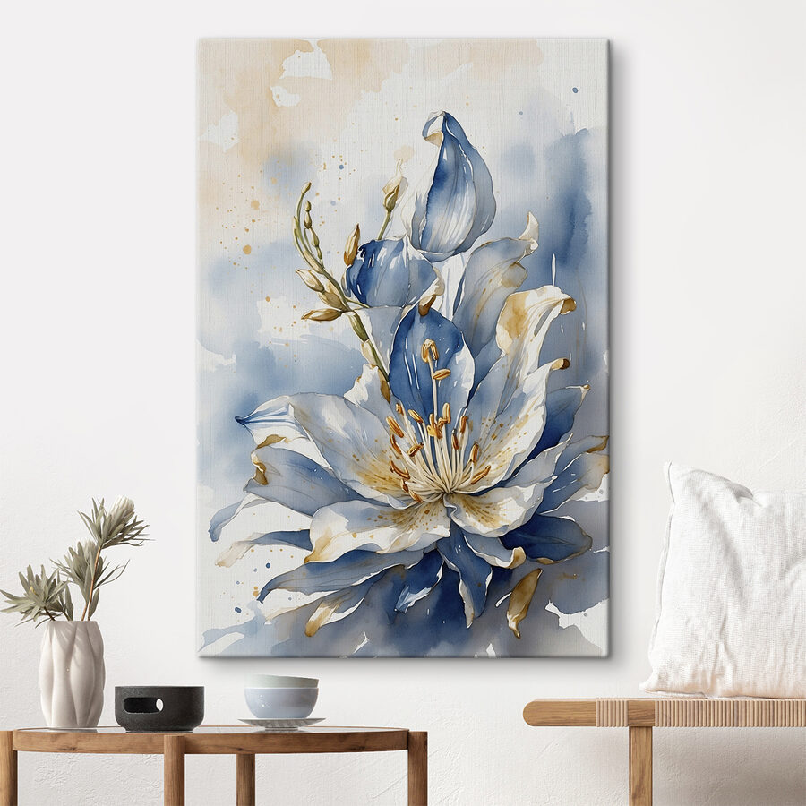 Wandbilder Aquarell einer Blume