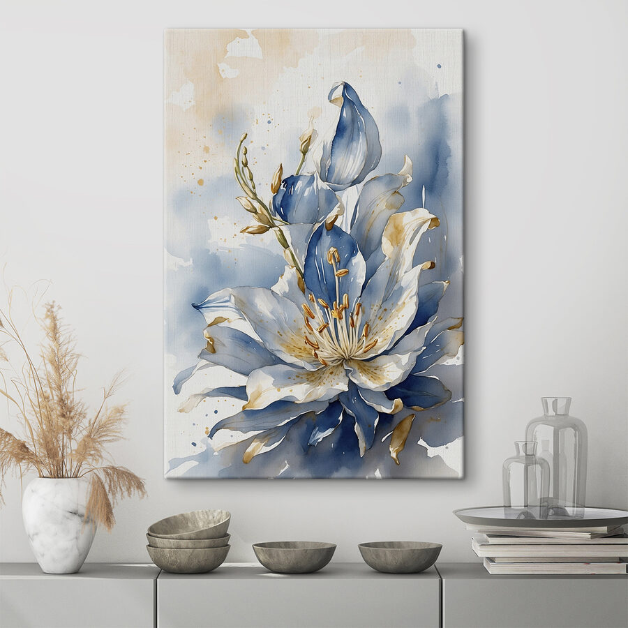 Wandbilder Aquarell einer Blume – Bild 3