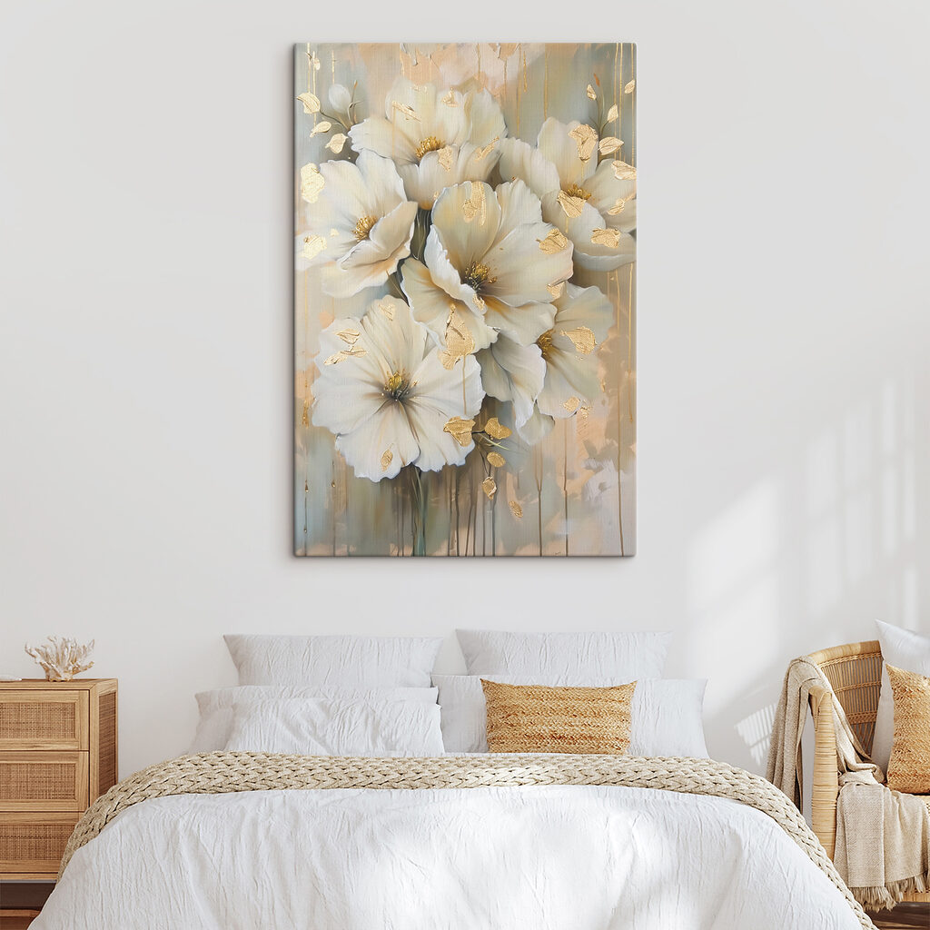 Elegant petals with metallic accents