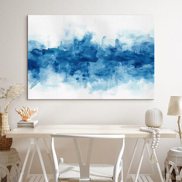 Blaue und weiße Aquarellfarbe Blaue und weiße Aquarellfarbe