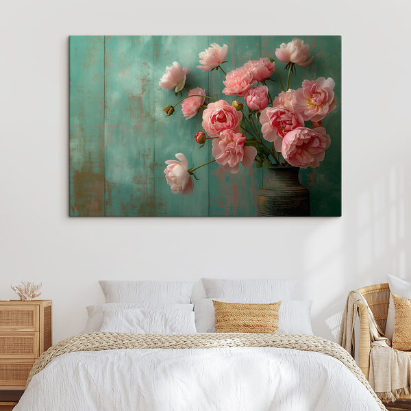 Wandbilder Vase mit rosa Blumen (Artikelnummer: s39957) Wandbilder Wandbilder Vase mit rosa Blumen (Artikelnummer: s39957)