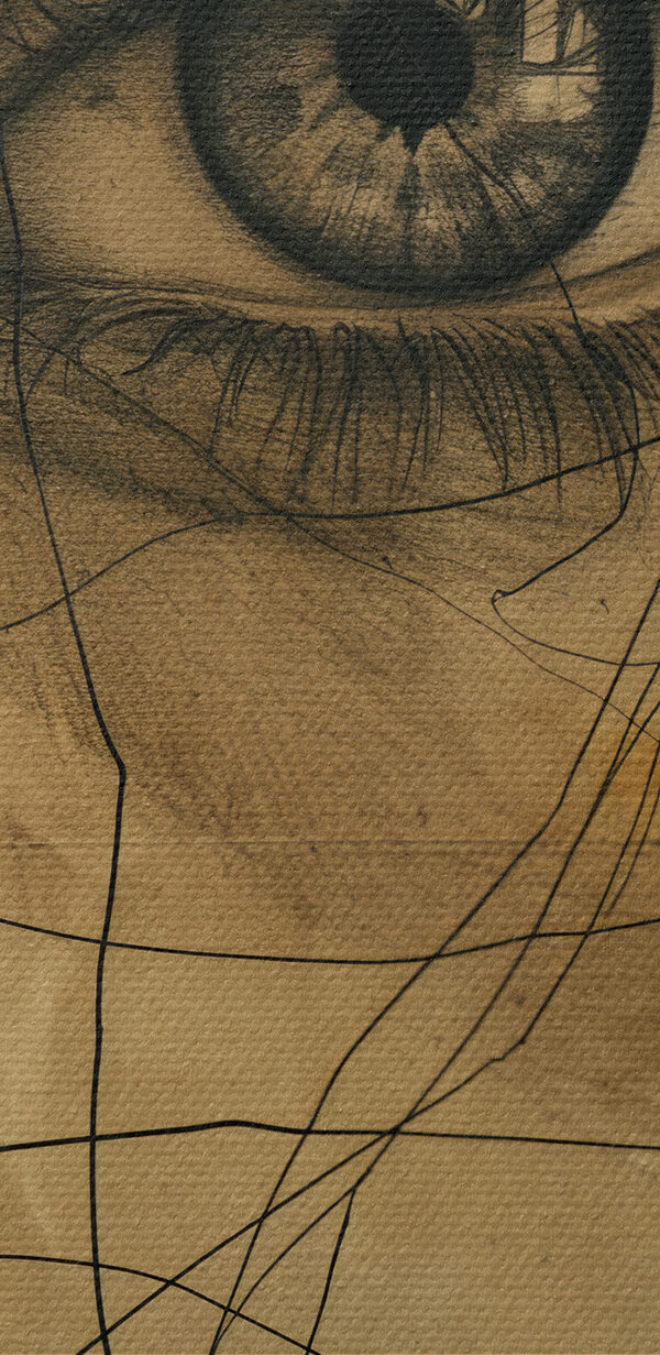 Zeichnung einer Frau’Auge Zeichnung einer Frau’Auge