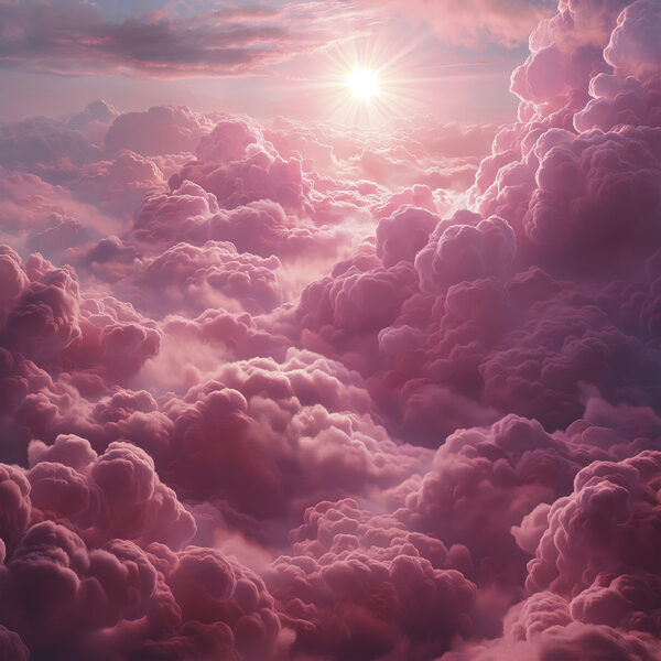Rosa Wolken und die Sonne Rosa Wolken und die Sonne