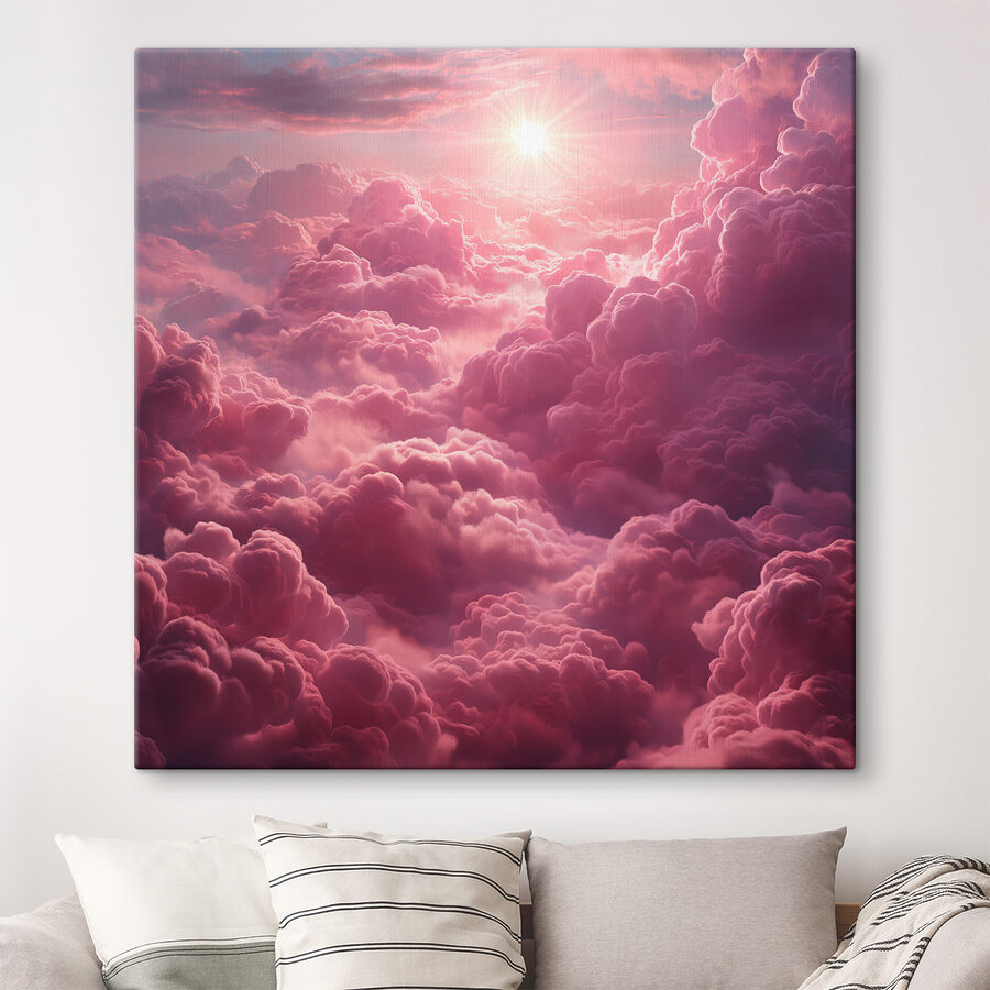 Rosa Wolken und die Sonne Rosa Wolken und die Sonne