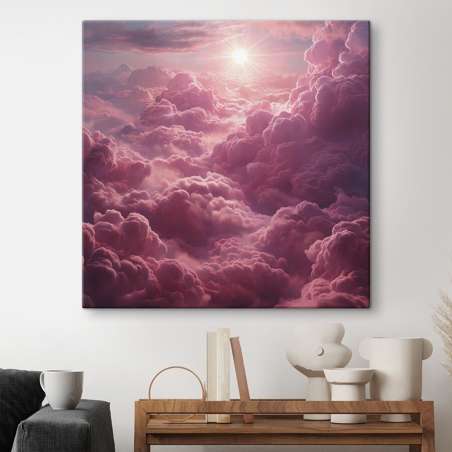 Rosa Wolken und die Sonne Rosa Wolken und die Sonne