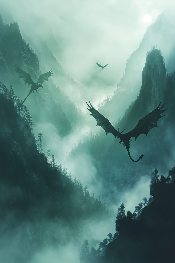 Gruppe von Drachen fliegen in den Himmel s40011p 683x1024 - Gruppe von Drachen fliegen in den Himmel - tegory