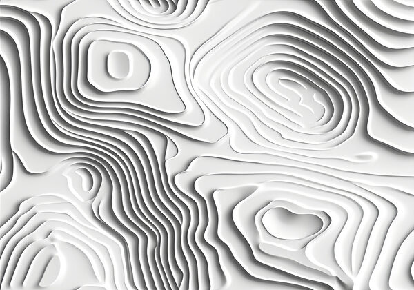 Weiße Oberfläche mit Linien und Formen Weiße Oberfläche mit Linien und Formen