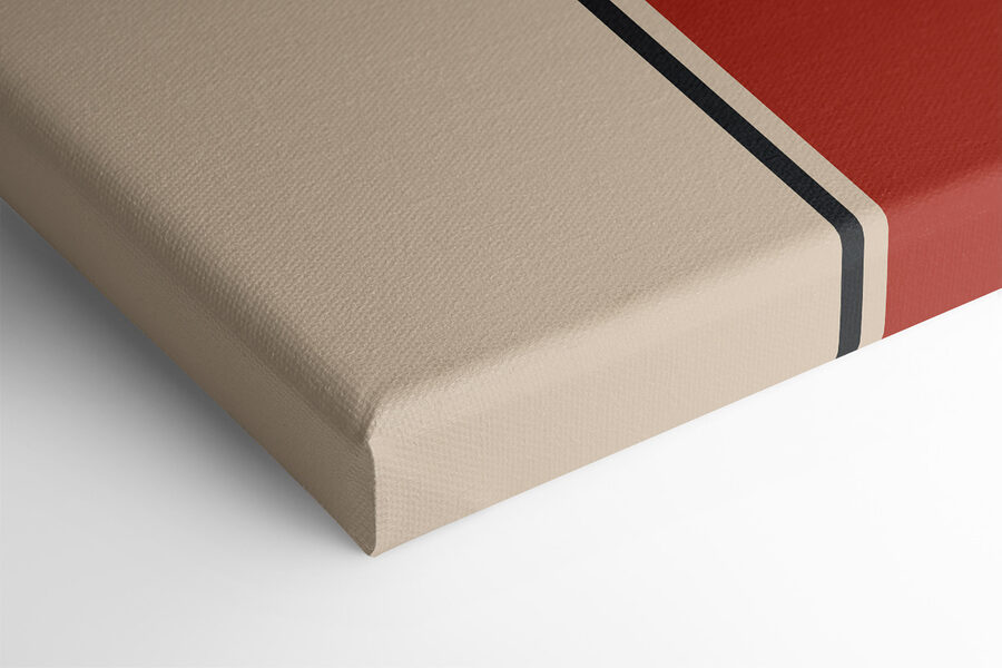 Buntes Kunstwerk mit Kreisen und Linien