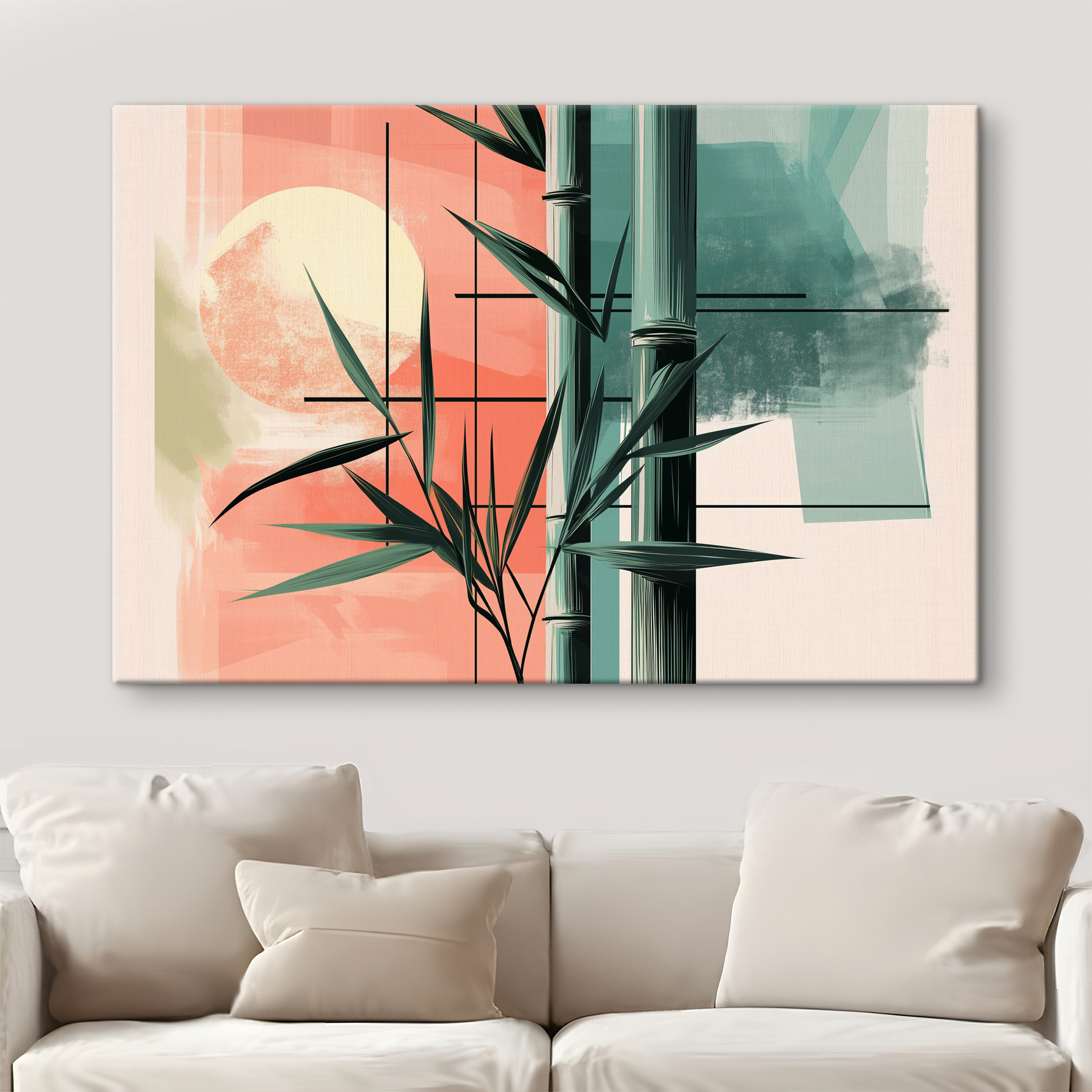 Bamboo stems and leaves Bamboo stems and leaves