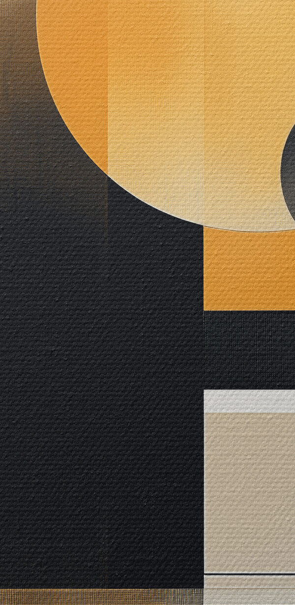 Schwarze und orangefarbene geometrische Formen Schwarze und orangefarbene geometrische Formen