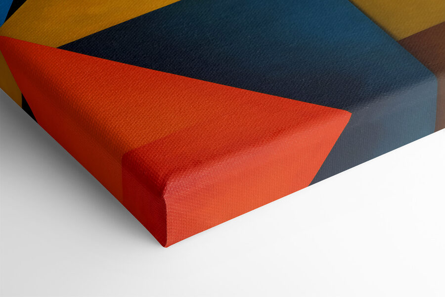Buntes Kunstwerk mit einem Kreis Buntes Kunstwerk mit einem Kreis