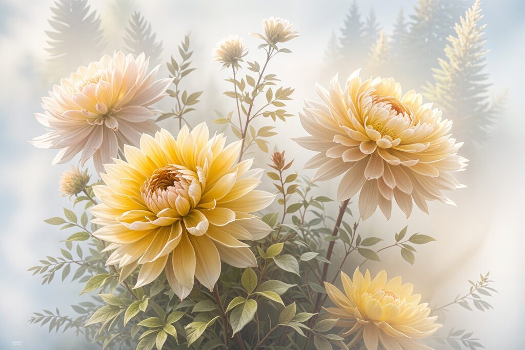 Group of yellow flowers