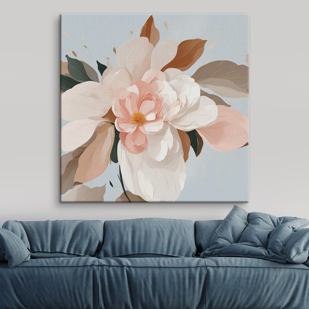 Delicate blooms in soft pastel hues