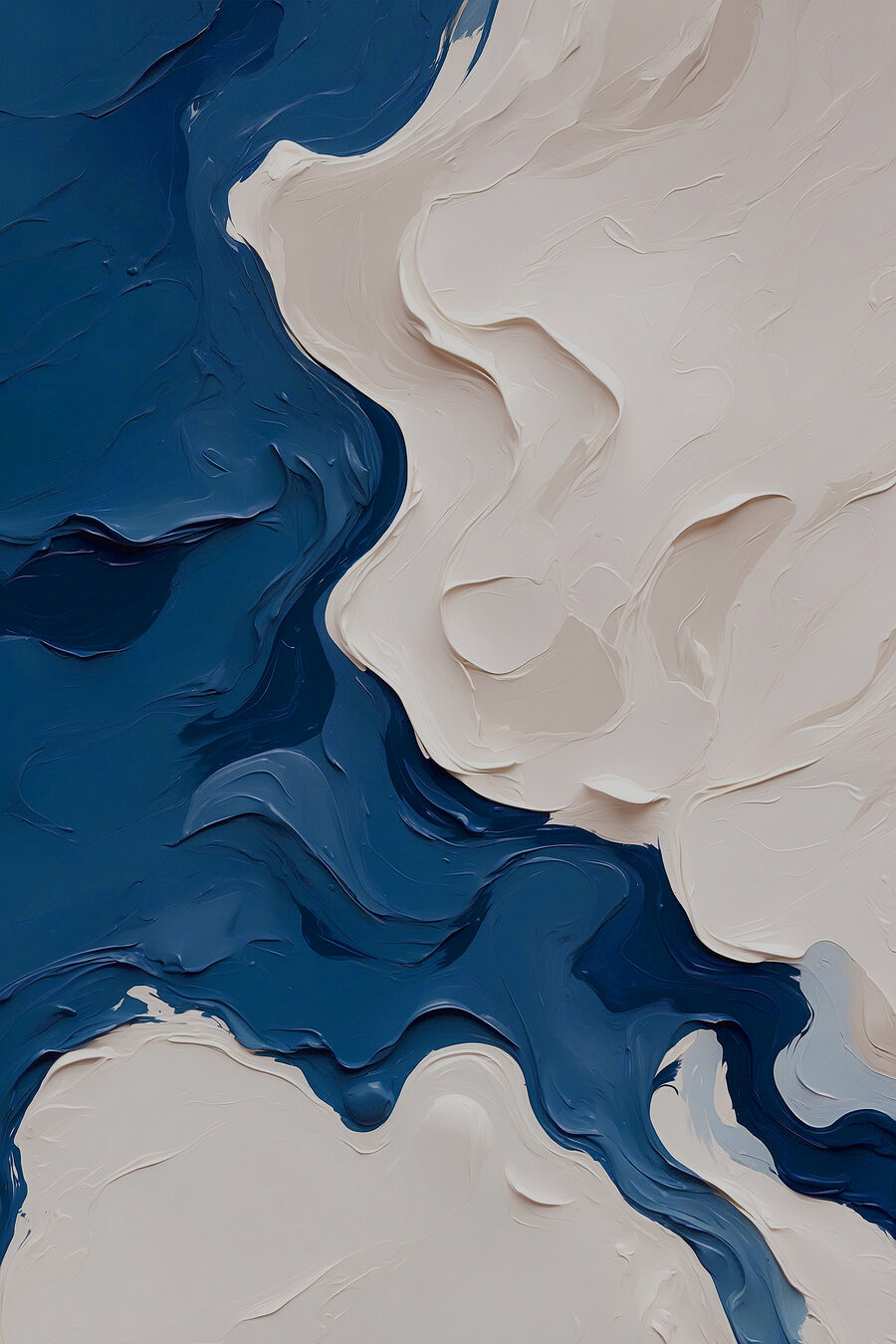 Blaue und weiße Farbe
