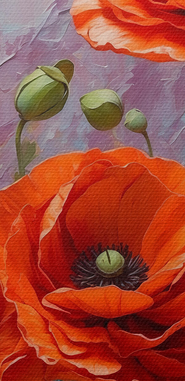 Malerei von roten Blumen Malerei von roten Blumen