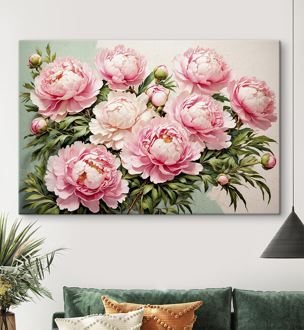 Gruppe von rosa Blumen Gruppe von rosa Blumen