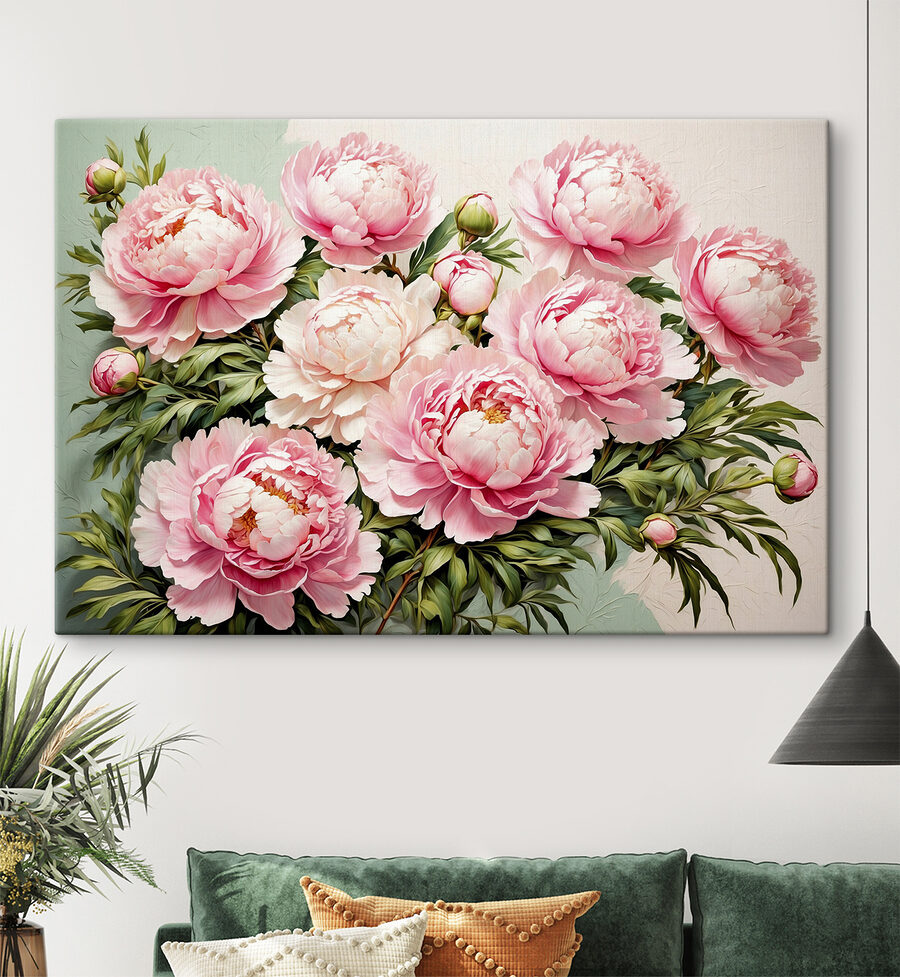 Gruppe von rosa Blumen