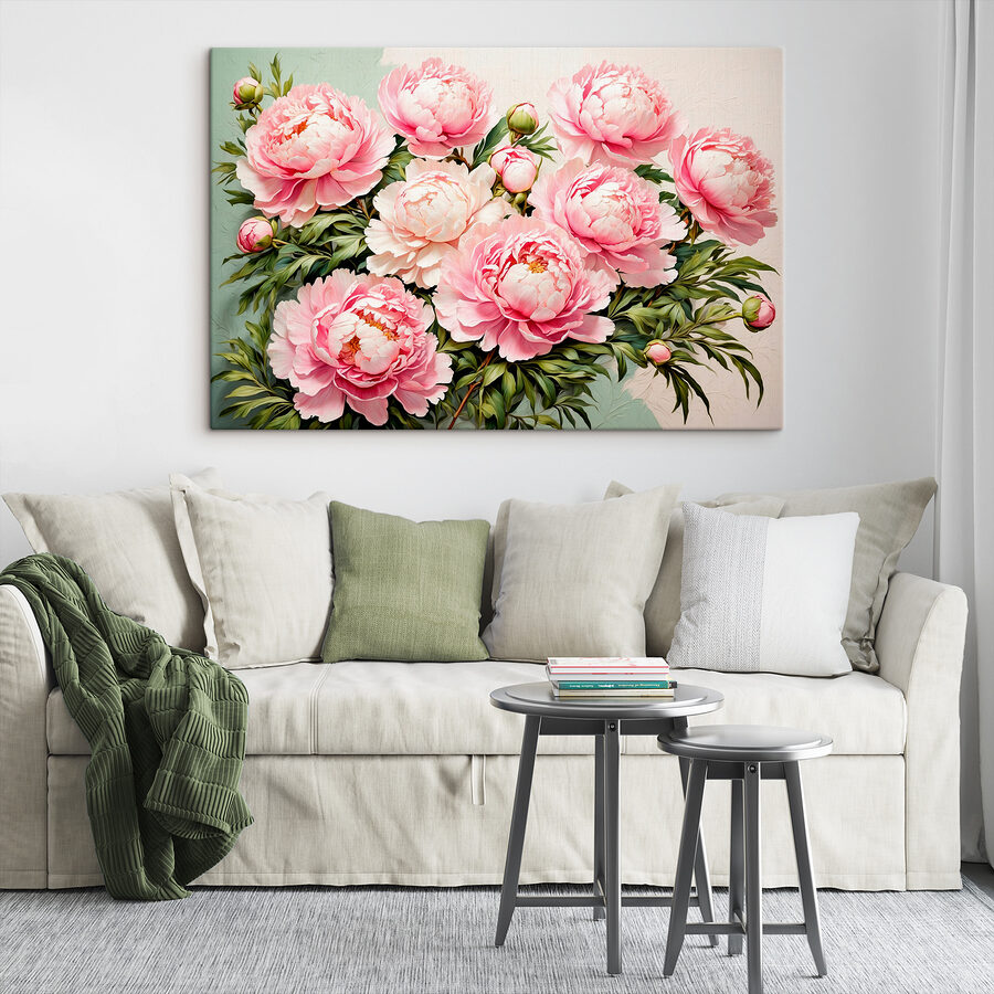 Gruppe von rosa Blumen