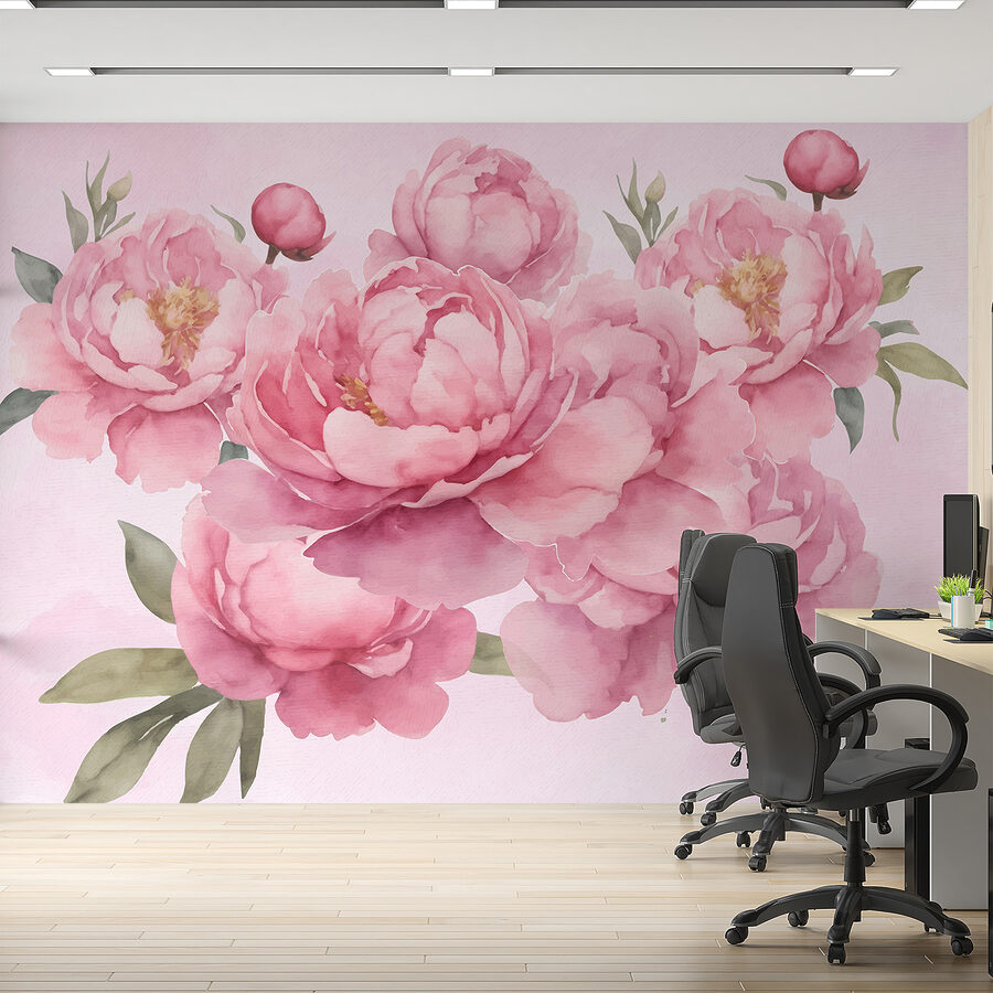 Gruppe von rosa Blumen Gruppe von rosa Blumen