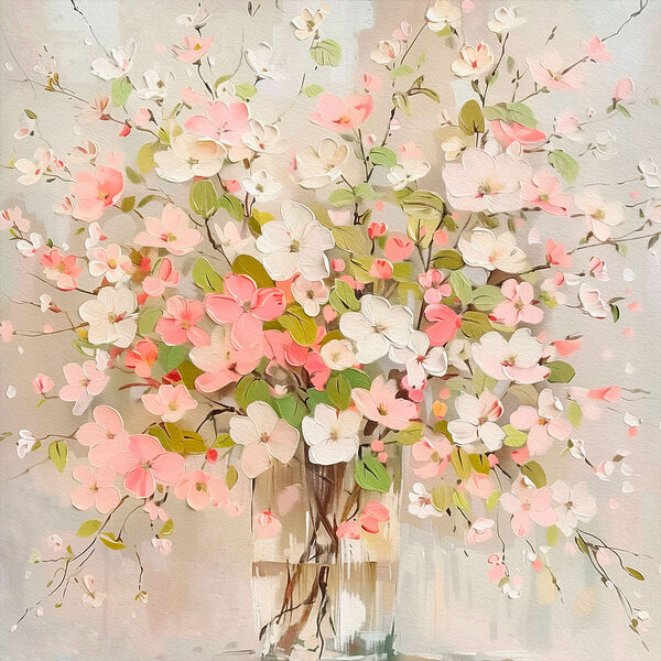 Gemälde von Blumen in einer Vase Gemälde von Blumen in einer Vase