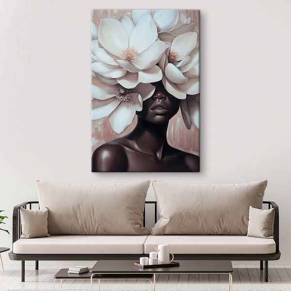 Wandbilder Wandbilder Frau mit Blumen im Haar (Artikelnummer: s39899)