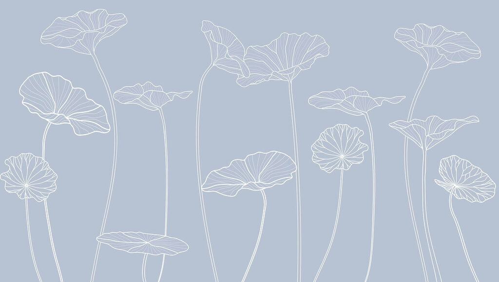 Strichzeichnung von Blumen Strichzeichnung von Blumen