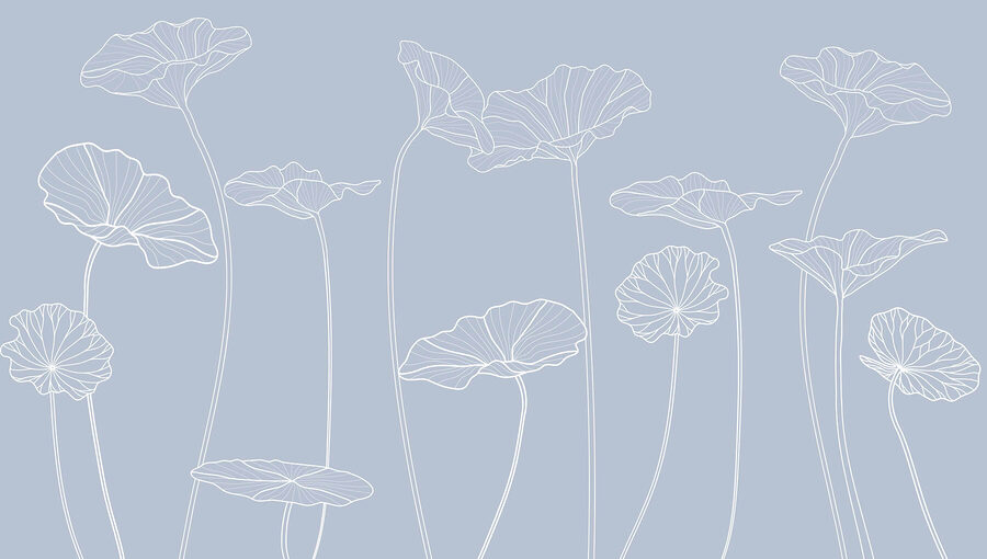 Strichzeichnung von Blumen